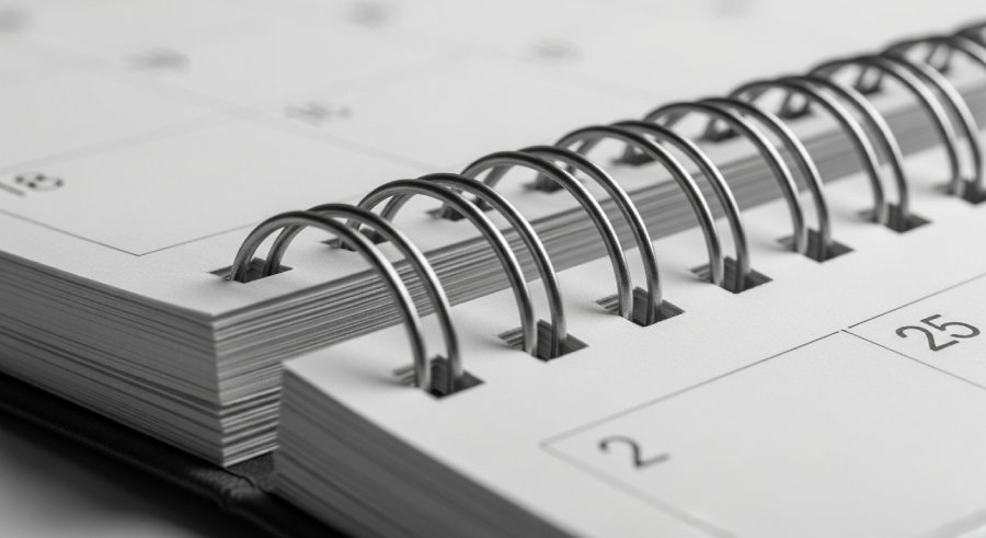 تقویم رومیزی فنری