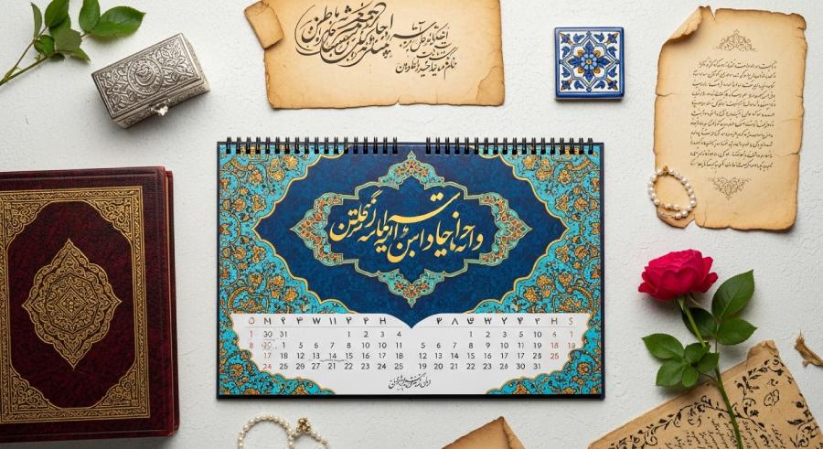 تقویم با طراحی سنتی